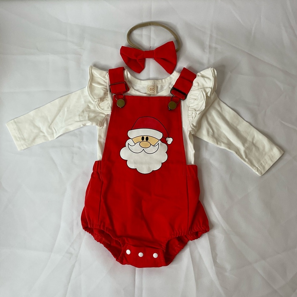 3pcs Christmas newborn baby outfits